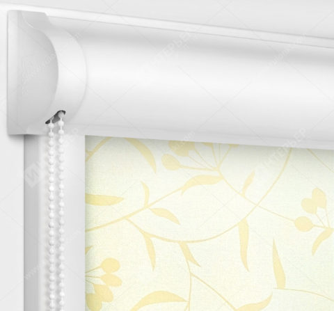 Рулонные кассетные шторы УНИ - Рябина бежевый