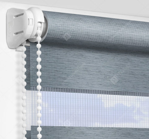 Рулонные шторы День-Ночь - Новара серый 1908