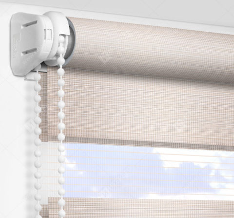 Рулонные шторы День-Ночь - Равенна светло-бежевый 23