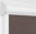 Рулонные кассетные шторы УНИ – Респект блэкаут коричневый