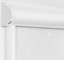 Рулонные кассетные шторы УНИ - Мадагаскар белый