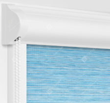 Рулонные кассетные шторы УНИ - Корсо голубой