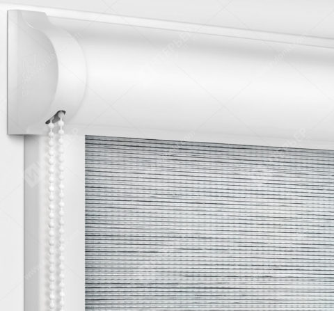 Рулонные кассетные шторы УНИ - Корсо светло-серый