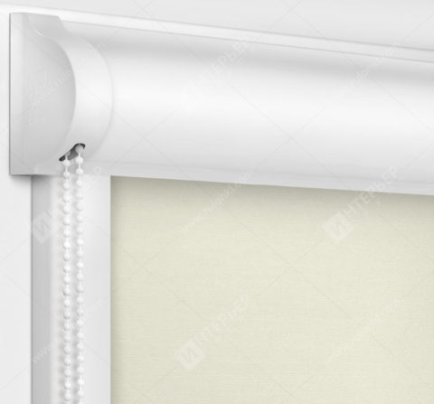 Рулонные кассетные шторы УНИ - Лусто белый