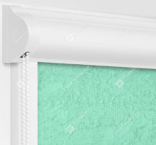 Рулонные кассетные шторы УНИ - Шелк бирюзовый