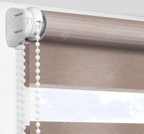 Рулонные шторы День-Ночь - Версаль какао 74