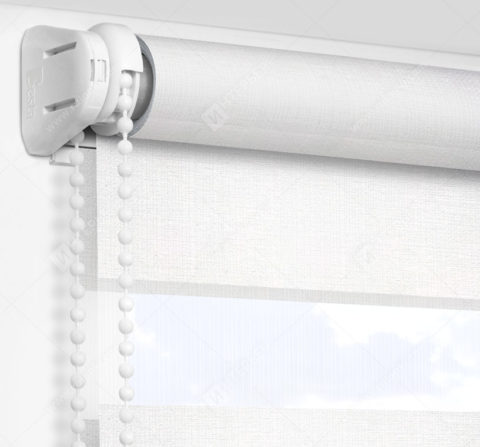 Рулонные шторы День-Ночь - Сицилия белый 15