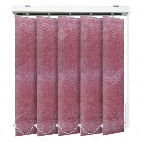 Вертикальные тканевые жалюзи Бруклин бордовый