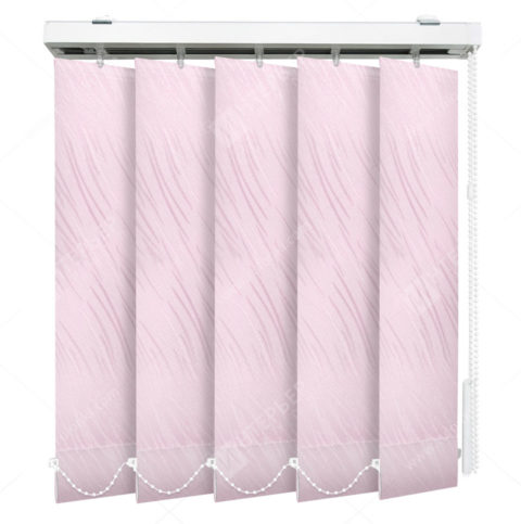 Вертикальные тканевые жалюзи Каприз розовый