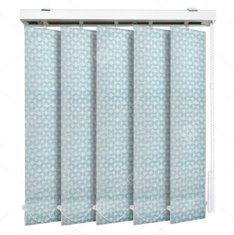 Вертикальные тканевые жалюзи Клио голубой