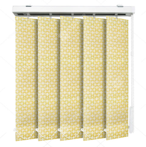Вертикальные тканевые жалюзи Клио желтый