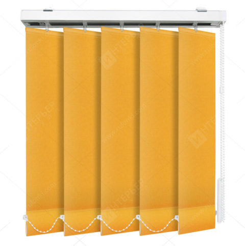 Вертикальные тканевые жалюзи Мадагаскар оранжевый