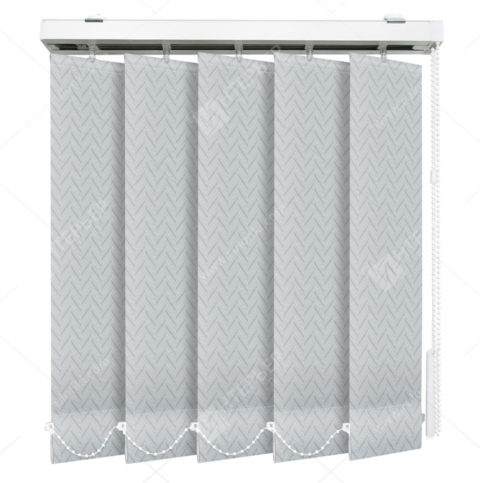 Вертикальные тканевые жалюзи Моран серый