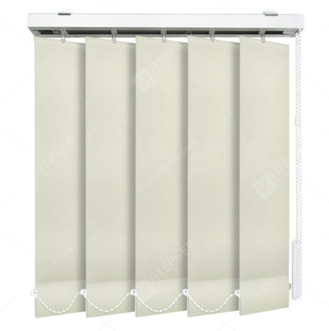 Вертикальные тканевые жалюзи Олимпик блэкаут светло-бежевый