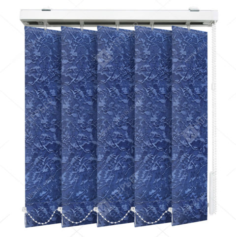 Вертикальные тканевые жалюзи Шёлк синий