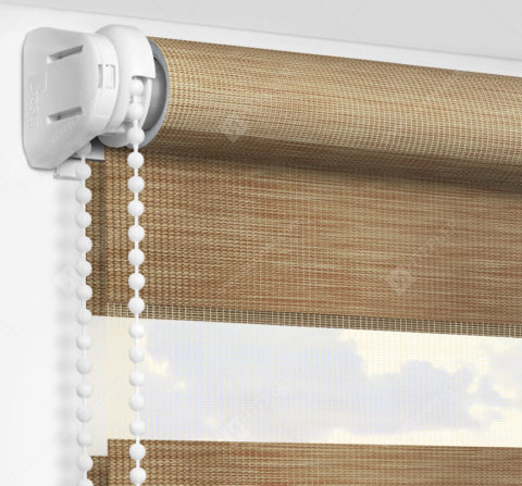 Рулонные шторы День-Ночь - Бергамо карамель