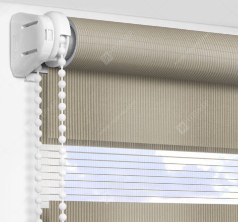 Рулонные шторы День-Ночь - Делия темно-бежевый