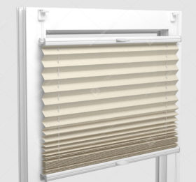 Шторы Плиссе - Базель кремовый на пластиковые окна